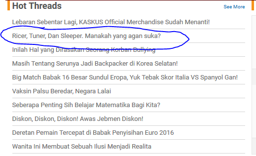 Ricer, Tuner, Dan Sleeper. Manakah yang agan suka?