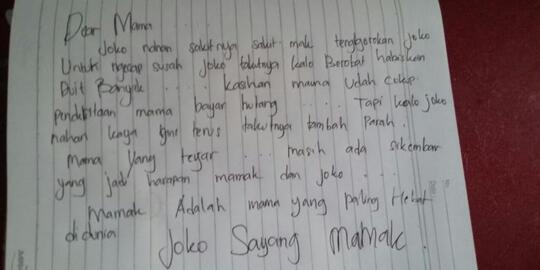 Remaja Ini Tulis Surat Wasiat untuk Ibunya Sebelum Gantung Diri