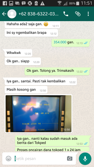 Mohon Niat Baiknya Dzul Adzam Ladzambi/Muh. Farid Abdullah (rek. BNI 012 4173368)