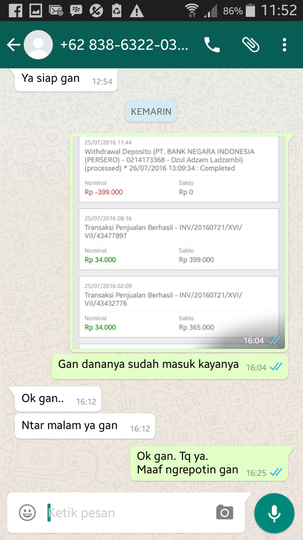 Mohon Niat Baiknya Dzul Adzam Ladzambi/Muh. Farid Abdullah (rek. BNI 012 4173368)
