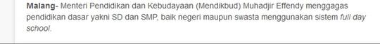 inilah yg terjadi jika "FULL DAY SCHOOL" jadi diterapkan