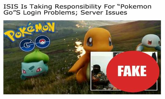 Nih Gan, Kumpulan Berita Hoax Pokemon Go Yang Sempat Ngetop Di Sosmed
