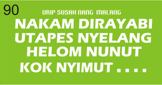 Mari Mengenal Boso Walikan Khas Malang
