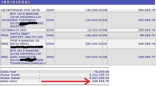 Aneh Saldo Dan Mutasi Bca Berbeda Hacked Page 3 Kaskus