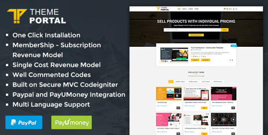 Theme Portal Marketplace Sell Digital Products Themes Plugins Scripts V3 2 Kaskus