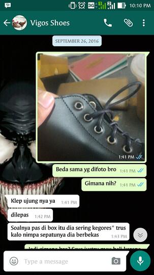 (Surat Terbuka buat VIGOS FOOTWEAR) Mau support local brand , malah...