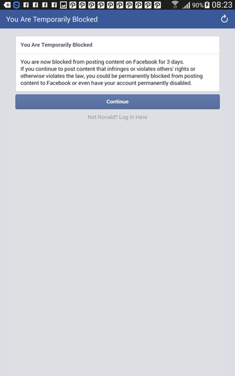 Problem akun Facebook yang tiba2 dibanned