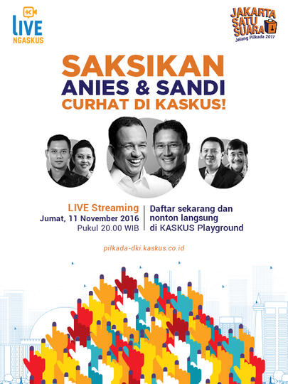 Anies & Sandiaga Blusukan ke KASKUS!