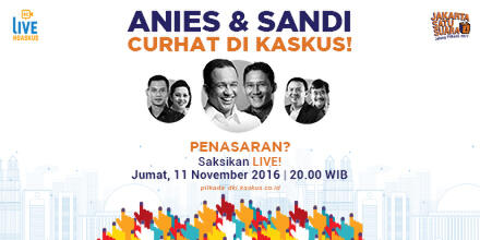 Anies & Sandiaga Blusukan ke KASKUS!