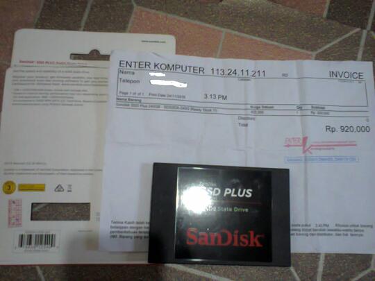 SANDISK NYA ATAU ENTER KOMPUTER NYA