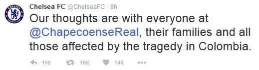 Tragedi Jatuhnya Pesawat Yang Membawa Skuad "Chapecoense"