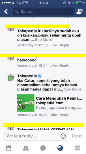 kecewa dengan pelayanan tokopedia.