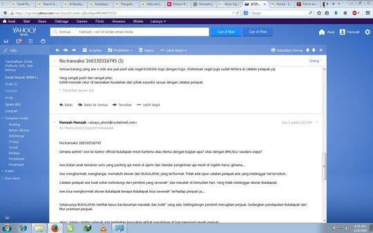komplain dengan BUKALAPAK makin ga BECUS RETUR, CS dkk
