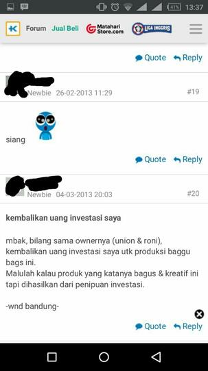 SUrat Terbuka untuk UNION SELINA pemilik @sajadahtebal