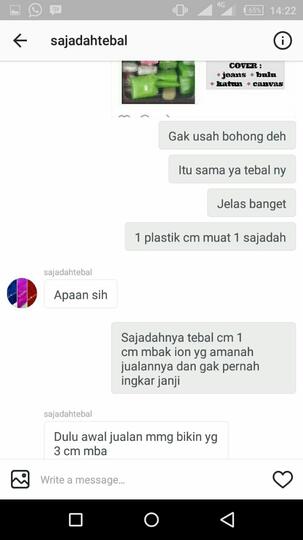 SUrat Terbuka untuk UNION SELINA pemilik @sajadahtebal