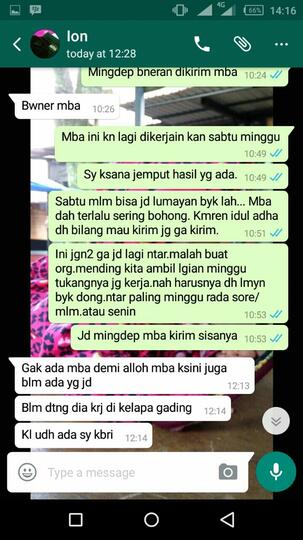 SUrat Terbuka untuk UNION SELINA pemilik @sajadahtebal