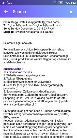 SUrat Terbuka untuk UNION SELINA pemilik @sajadahtebal