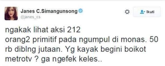 Unggah Tulisan Kebencian, Janes C Simangungsong Dilaporkan 