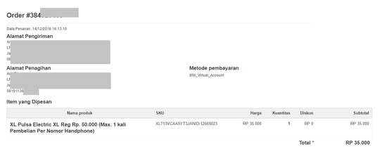 KELUHAN PEMOTONGAN PULSA XL 2016