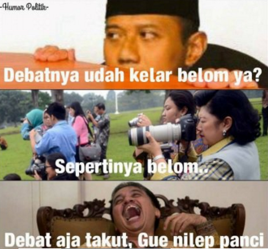 Meme-meme Lucu Ini Sindir Agus yang Tak Ikut Debat Cagub