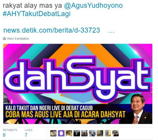 Meme-meme Lucu Ini Sindir Agus yang Tak Ikut Debat Cagub