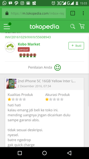 SURAT TERBUKA BUAT ID KASKUS b.a.b.a.h/RICO CHANDRA/KOBO MARKET TOKPED/ OCEAN MOBILE