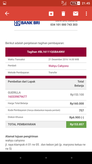 gagal transaksi di bukalapak gara" tidak terverifikasi pembayarannya