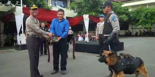 Warga Hibahkan Anjing Herder Untuk Bantu Polisi Amankan Natal Kaskus