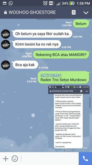 surat terbuka untuk ID @woohoo_jkt Instagram (Seller Sneakers)