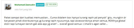 Beli Redmi 4A di Bukalapak, Kardus rusak luar dalam, dibilang saya bikin lecet