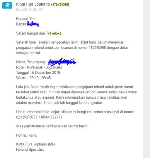 Traveloka Refund BUSUUKKK..!!!