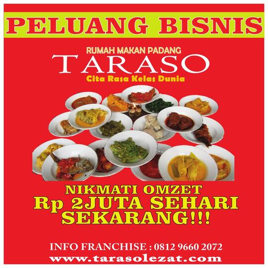 Kemitraan RM PADANG TARASO murah meriah harga 10rb/bks