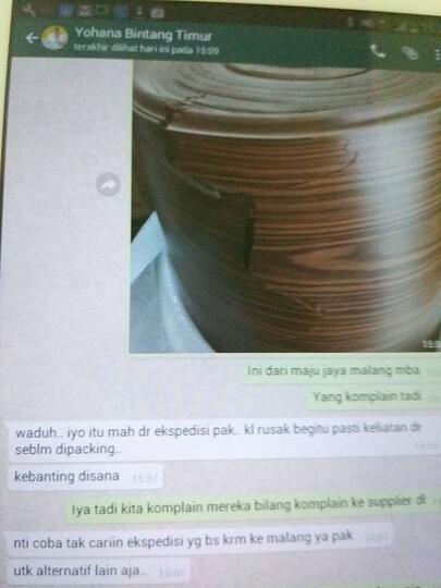 BARANG RUSAK EKSPEDISI DINOYO PUTRA LEPAS TANGGUNG JAWAB