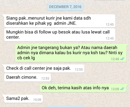 surat terbuka untuk JNE, kinerja yang amburadul berujung kerugian