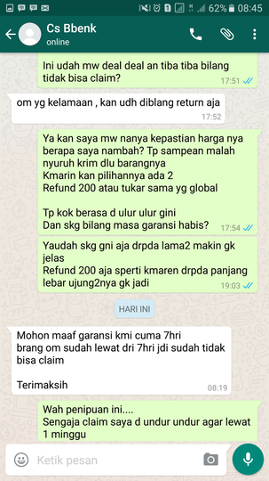 HATI HATI BELANJA DI BBENK PHONE SHOP BATAM