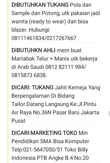 Aneka Info Loker Jakarta Via Poskota Kaskus