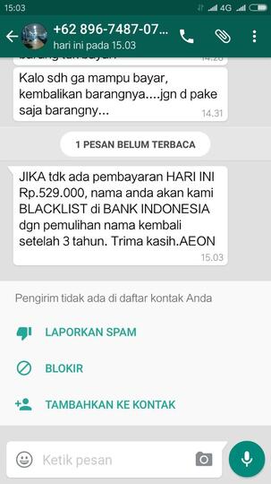 Cacimaki AEON terhadap customer!!! Gak sopan