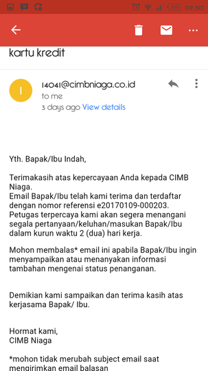 SURAT TERBUKA UNTUK CIMB NIAGA