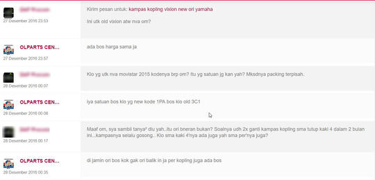 Hati2 Belanja dilapak OLPARTS CENTER (Bukalapak), @Billycare Come in Please !!!