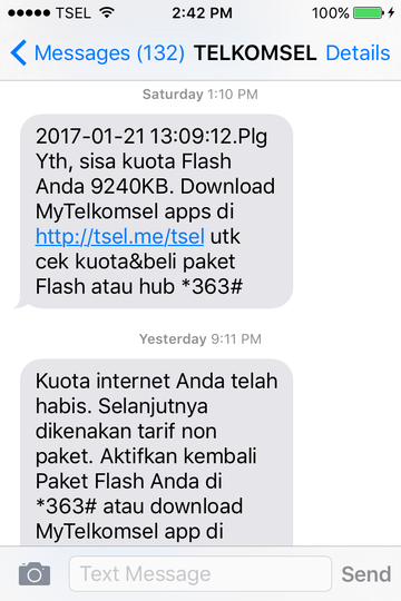 Quota Internet Simpati Untuk 1 Bulan Habis Kurang Dari SEMINGGU