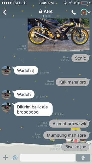 Klarifikasi Salah Kirim Knalpot Sabone Motor 