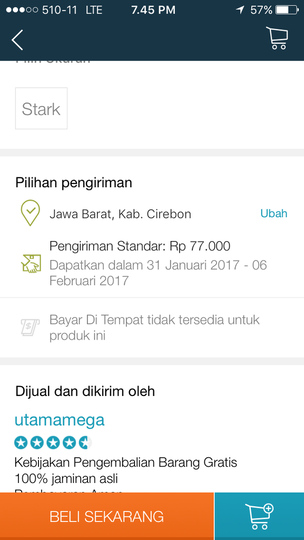 Ongkir Lazada, mahal GILA! Lebih mahal dari harga barangnya