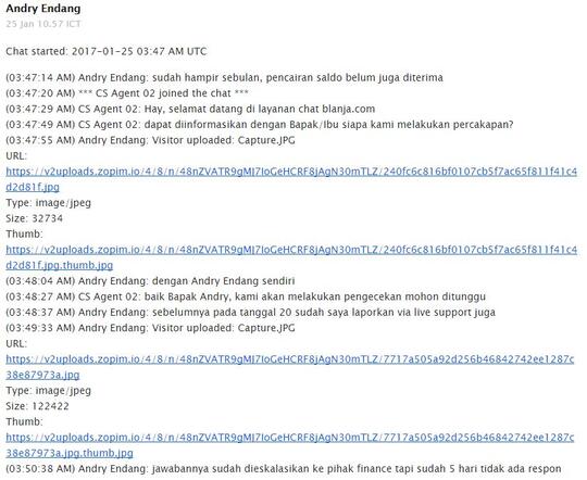 Blanja.com Tidak Mampu Melakukan Pencairan Dana