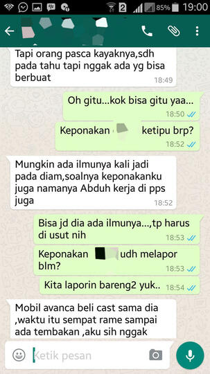 PENIPUAN SEBESAR 110 JUTA OLEH AMIN KURNIALLAH DAN DIDUGA ISTRI IKUT TERLIBAT