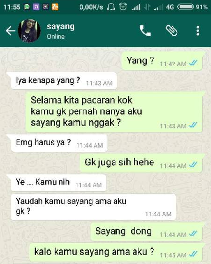 5 Percakapan Aku Sayang Kamu Ini Malah Berakhir Nyesek