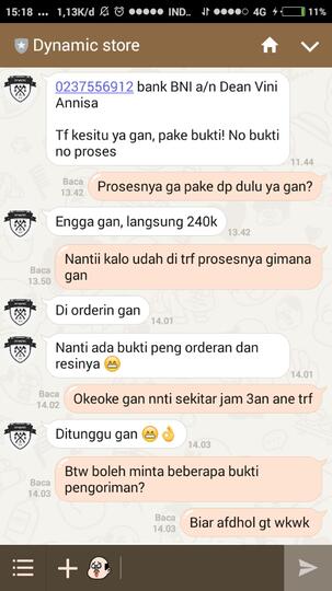 Hati Hati Sama Dynamic Store (Line OA)