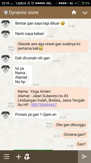 Hati Hati Sama Dynamic Store (Line OA)