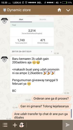 Hati Hati Sama Dynamic Store (Line OA)