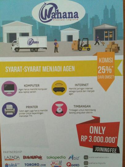 TELAH DIBUKA UNTUK JADI AGEN PENGIRIMAN PAKET
