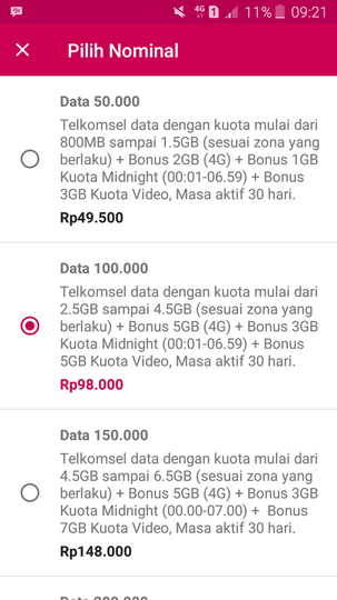 Pembelian Paket Data di Bukalapak Bermasalah 